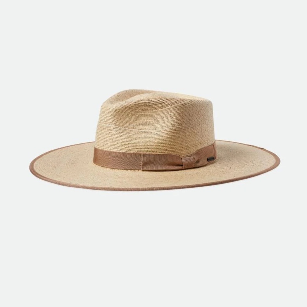 Brixton Natural Straw Hat with Tan Band